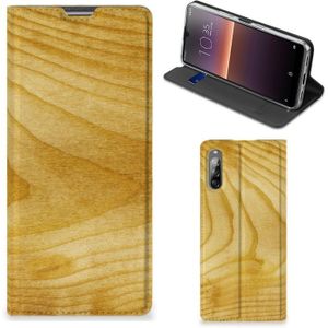 Sony Xperia L4 Book Wallet Case Licht Hout