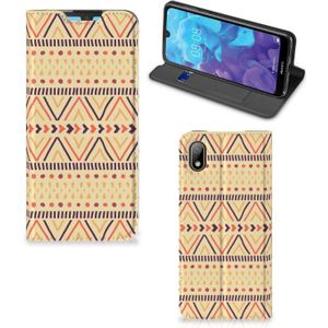 Huawei Y5 (2019) Hoesje met Magneet Aztec Yellow