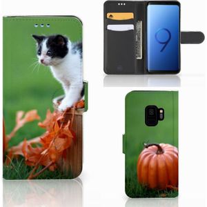 Samsung Galaxy S9 Telefoonhoesje met Pasjes Kitten