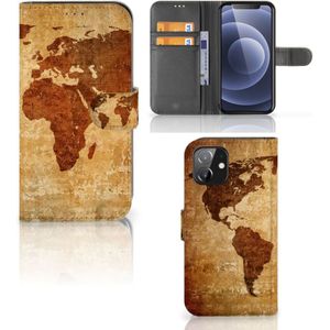 iPhone 12 | 12 Pro (6.1") Flip Cover Wereldkaart