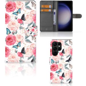 Samsung Galaxy S23 Ultra Hoesje Butterfly Roses