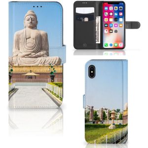 Apple iPhone Xs Max Flip Cover Boeddha