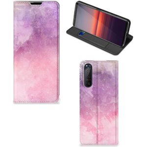 Bookcase Sony Xperia 5 II Pink Purple Paint