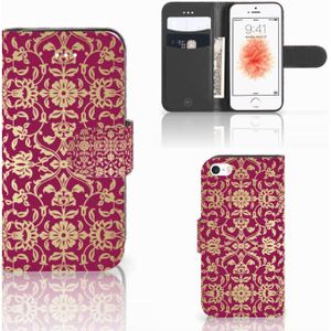 Wallet Case Apple iPhone 5 | 5s | SE Barok Pink