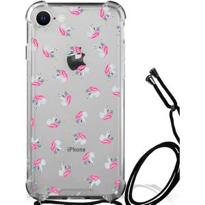 Doorzichtige Silicone Hoesje voor iPhone SE 2022 | 2020 | 8 | 7 Unicorns