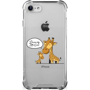 iPhone SE 2022/2020 | iPhone 8/7 Stevig Bumper Hoesje Giraffe