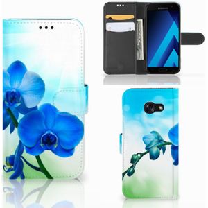 Samsung Galaxy A5 2017 Hoesje Orchidee Blauw - Cadeau voor je Moeder