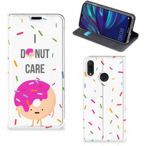 Huawei Y7 hoesje Y7 Pro (2019) Flip Style Cover Donut Roze