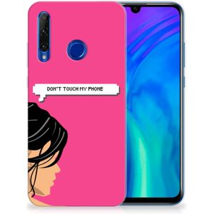 Honor 20 Lite Silicone-hoesje Woman Don't Touch My Phone