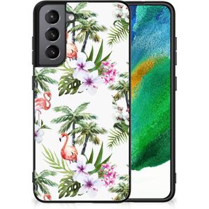 Samsung Galaxy S21FE Dierenprint Telefoonhoesje Flamingo Palms