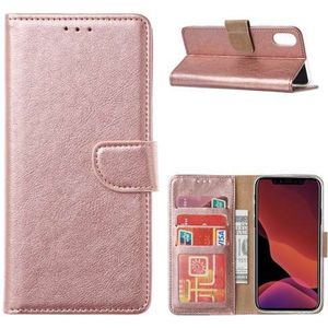 Huawei P40 Hoesje Rose met Pasjeshouder