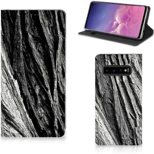 Book Wallet Case Samsung Galaxy S10 Boomschors Grijs