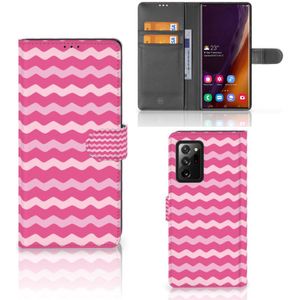 Samsung Galaxy Note20 Ultra Telefoon Hoesje Waves Pink