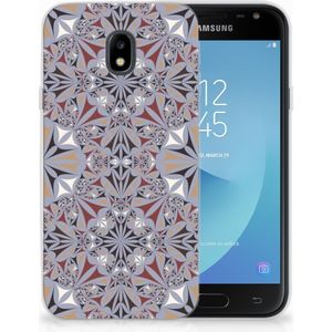 Samsung Galaxy J3 2017 TPU Siliconen Hoesje Flower Tiles