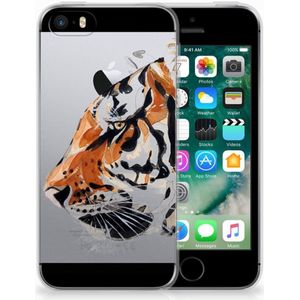 Hoesje maken Apple iPhone SE | 5S Watercolor Tiger