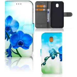 Samsung Galaxy J5 2017 Hoesje Orchidee Blauw - Cadeau voor je Moeder