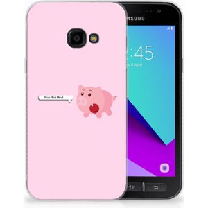 Samsung Galaxy Xcover 4 | Xcover 4s Telefoonhoesje met Naam Pig Mud