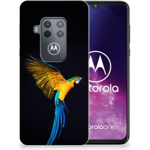 Motorola One Zoom TPU Hoesje Papegaai