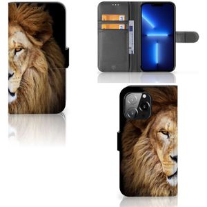 iPhone 13 Pro Telefoonhoesje met Pasjes Leeuw