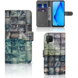 Wallet Case met Pasjes Huawei P40 Lite Spijkerbroeken