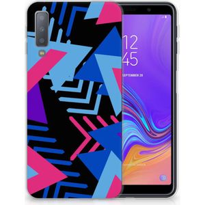 Samsung Galaxy A7 (2018) TPU Hoesje Funky Triangle