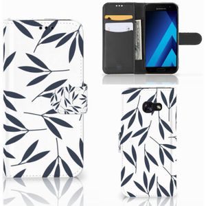 Samsung Galaxy A5 2017 Hoesje Leaves Blue