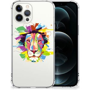 iPhone 12 Pro Max Stevig Bumper Hoesje Lion Color