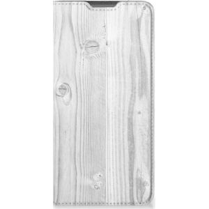 Motorola Moto G52 | Moto G82 Book Wallet Case White Wood