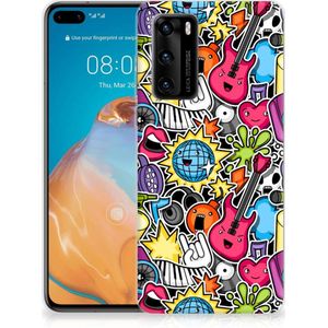 Huawei P40 Silicone Back Cover Punk Rock