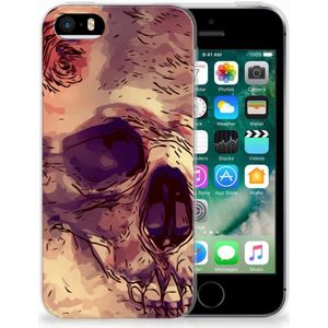 Silicone Back Case Apple iPhone SE | 5S Skullhead