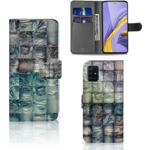 Wallet Case met Pasjes Samsung Galaxy A51 Spijkerbroeken