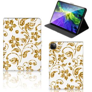 iPad Pro 11 2020/2021/2022 Tablet Cover Gouden Bloemen