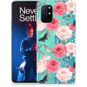OnePlus 8T TPU Case Butterfly Roses