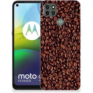 Motorola Moto G9 Power Siliconen Case Koffiebonen
