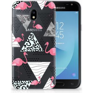 Samsung Galaxy J3 2017 TPU Hoesje Flamingo Triangle