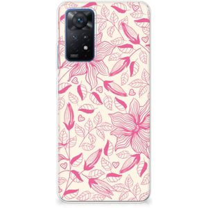 Xiaomi Redmi Note 11 Pro 5G TPU Case Pink Flowers