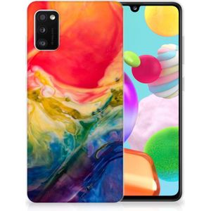 Hoesje maken Samsung Galaxy A41 Watercolor Dark