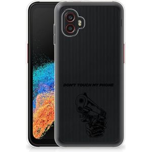 Samsung Galaxy Xcover 6 Pro Silicone-hoesje Gun Don't Touch My Phone
