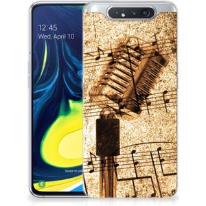 Samsung Galaxy A80 Siliconen Hoesje met foto Bladmuziek