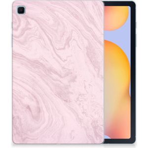 Samsung Galaxy Tab S6 Lite | S6 Lite (2022) Tablet Back Cover Marble Pink - Origineel Cadeau Vriendin