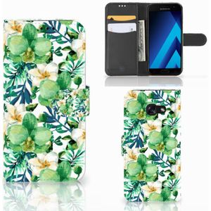Samsung Galaxy A5 2017 Hoesje Orchidee Groen