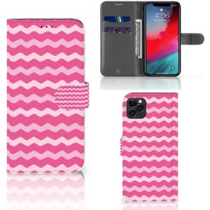 Apple iPhone 11 Pro Max Telefoon Hoesje Waves Pink