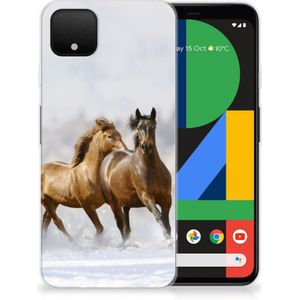 Google Pixel 4 XL TPU Hoesje Paarden