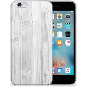 Apple iPhone 6 | 6s Bumper Hoesje White Wood