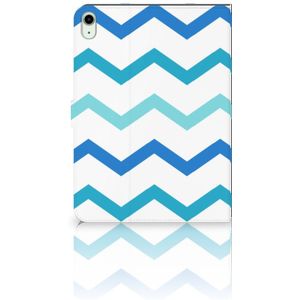 iPad Air (2020/2022) 10.9 inch Tablet Hoes Zigzag Blauw