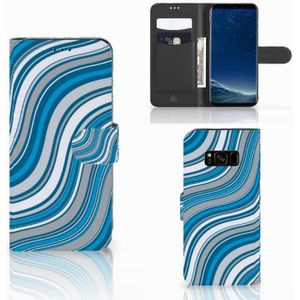 Samsung Galaxy S8 Telefoon Hoesje Waves Blue