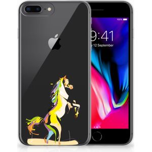 Apple iPhone 7 Plus | 8 Plus Telefoonhoesje met Naam Horse Color