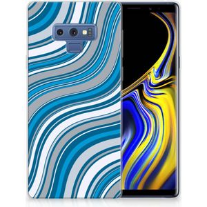 Samsung Galaxy Note 9 TPU bumper Waves Blue