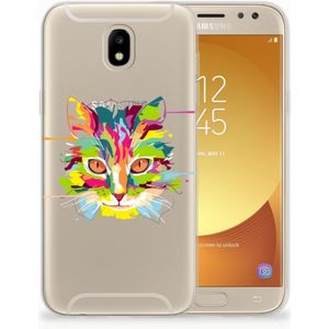Samsung Galaxy J5 2017 Telefoonhoesje met Naam Cat Color
