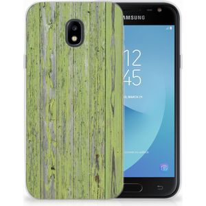 Samsung Galaxy J3 2017 Bumper Hoesje Green Wood